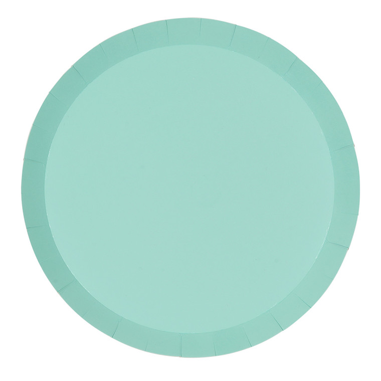 FS Paper Round Dinner Plate 9" Mint Green 20pk