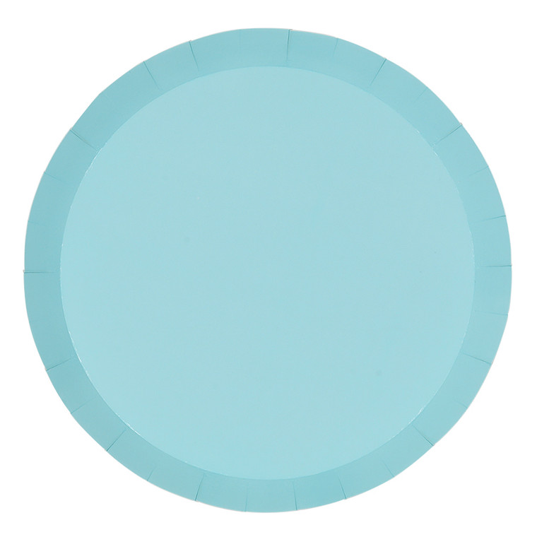 FS Paper Round Dinner Plate 9" Pastel Blue 20pk