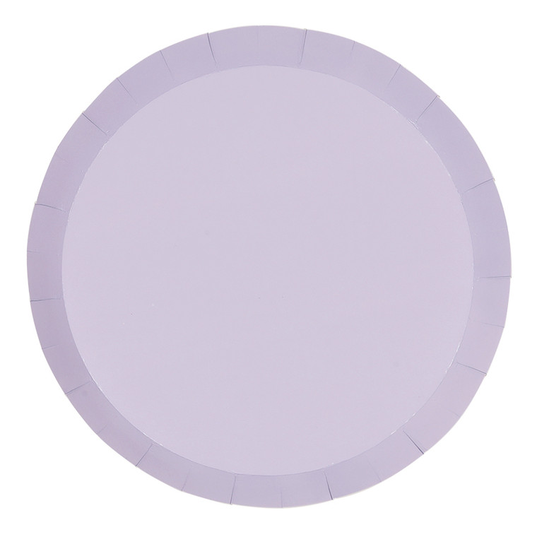 FS Paper Round Dinner Plate 9" Pastel Lilac 20pk