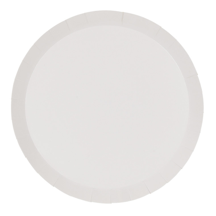 FS Paper Round Dinner Plate 9" White 20pk