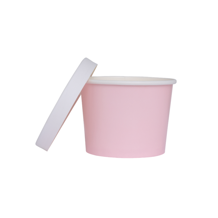 FS Paper Luxe Tub w/ Lid Pastel Pink 5pk