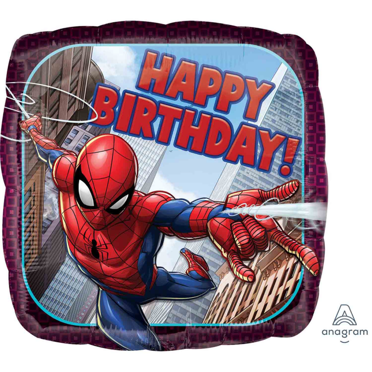 45cm Standard HX Spider-Man Happy Birthday S60 1pk