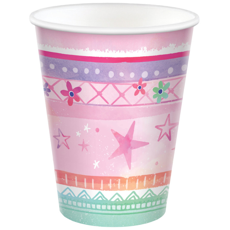 Girl-Chella Birthday 9oz / 266ml Paper Cups 8pk