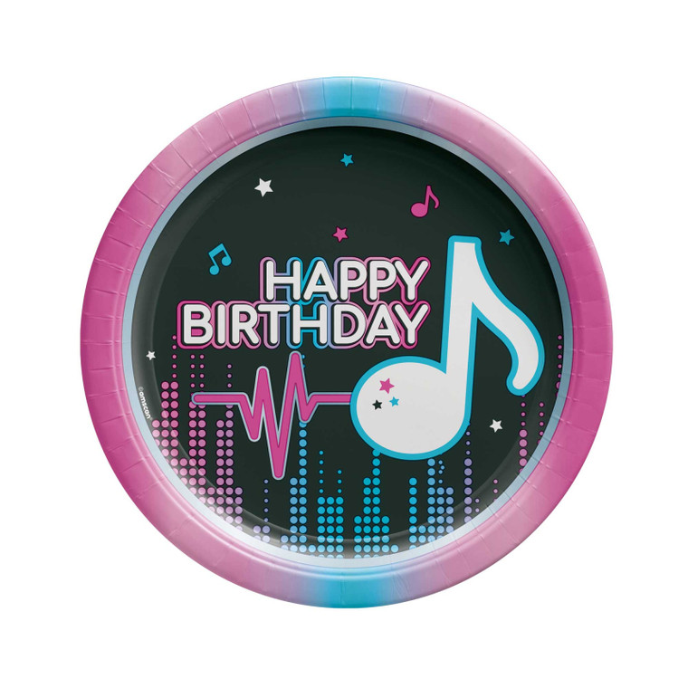 Internet Famous Birthday 17cm Round Paper Plates