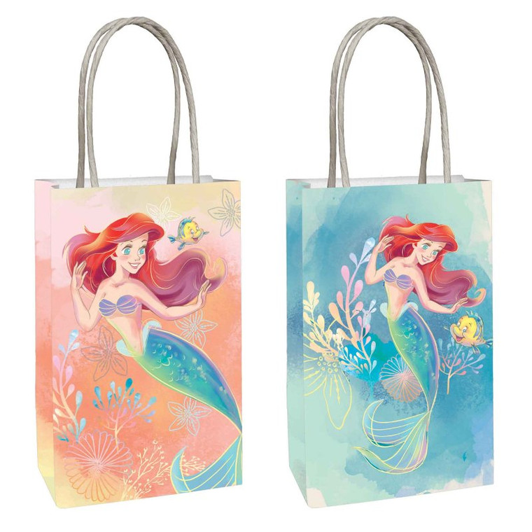 The Little Mermaid Paper Kraft Bags FSC 8pk