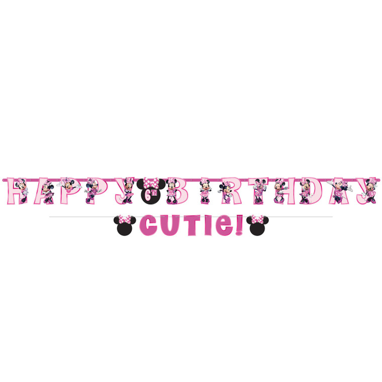 Minnie Mouse Forever Jumbo Add-An-Age Letter Banner & Mini Banner 3m