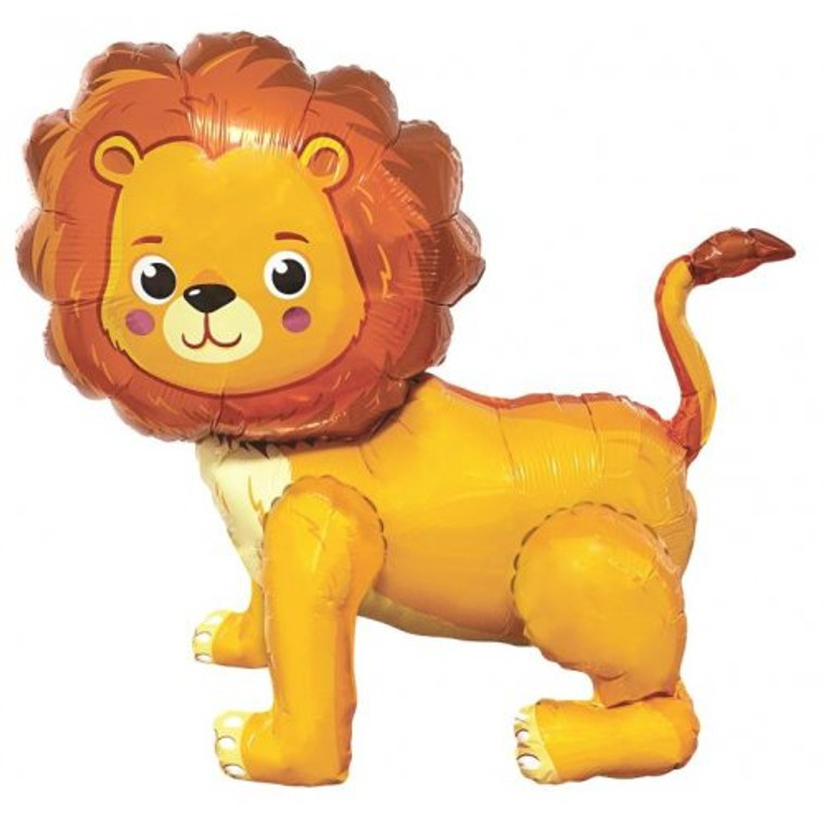 Standing Airz  Lion (54x53x30cm) Shape  Air Fill Foil Balloon P1