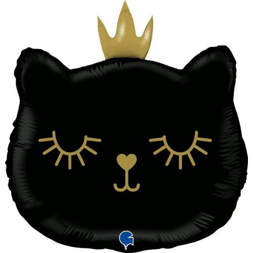 26inch Cat Princess Black Shape Foil Balloon  P1
