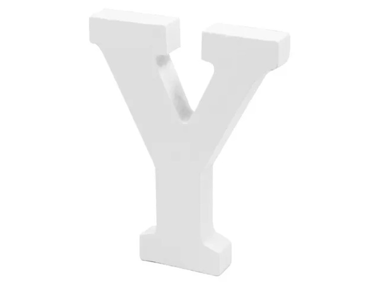 10cm Alphabet Letter White - Y