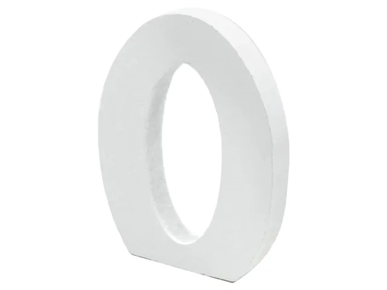 10cm Alphabet Letter White - O