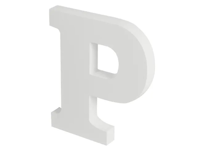 20cm White Alphabet Letter- P