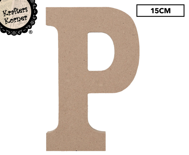 15cm Alphabet Letter Kraft- P