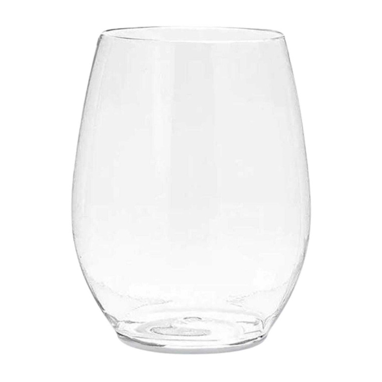 350mL Stemless Wine Glass Clear PK4