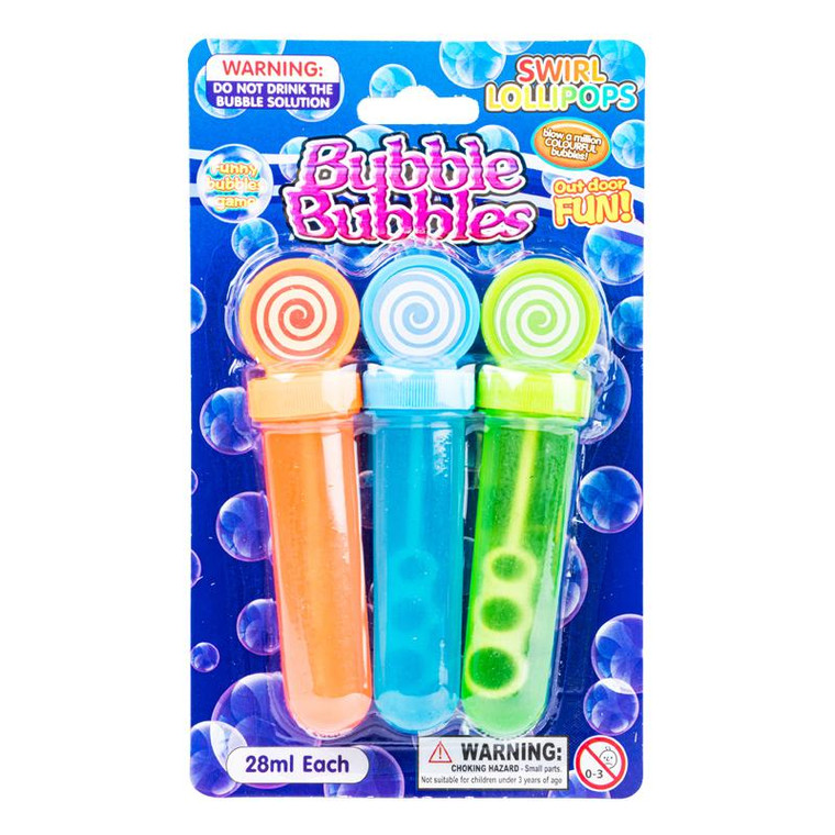 Bubbles Lollipop 28ml 3pk