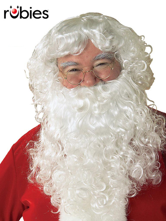 SANTA CLASSIC BEARD & WIG SET – ADULT