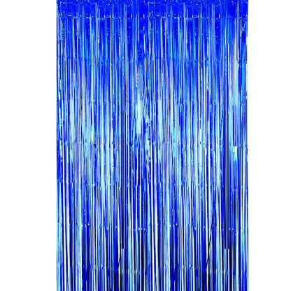 Dark Blue Foil Curtain