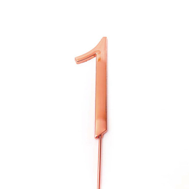 Rose Gold Cake Topper Number 1 | Discount Party Warehouse