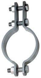 295 10 HOT-DIP GALVANIZED DOUBLE BO LIGHT PIPE CLAMP