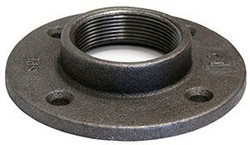 3/4 BLACK MALLEABLE IRON FLOOR FLANGE