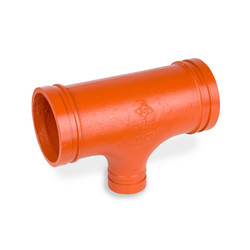 5 X 1-1/4 REDUCER TEE GROOVED FAB