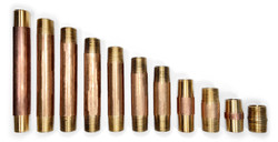 4X4    STANDARD RED BRASS NIPPLE