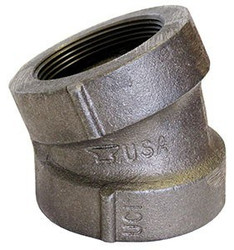 G707 11/2 BLACK CAST IRON DRAINAGE 22-1/2 EL