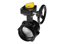 8721-1 4 DUCTILE IRON EP 10-POS GROOVED BUTTERFLY VALVE