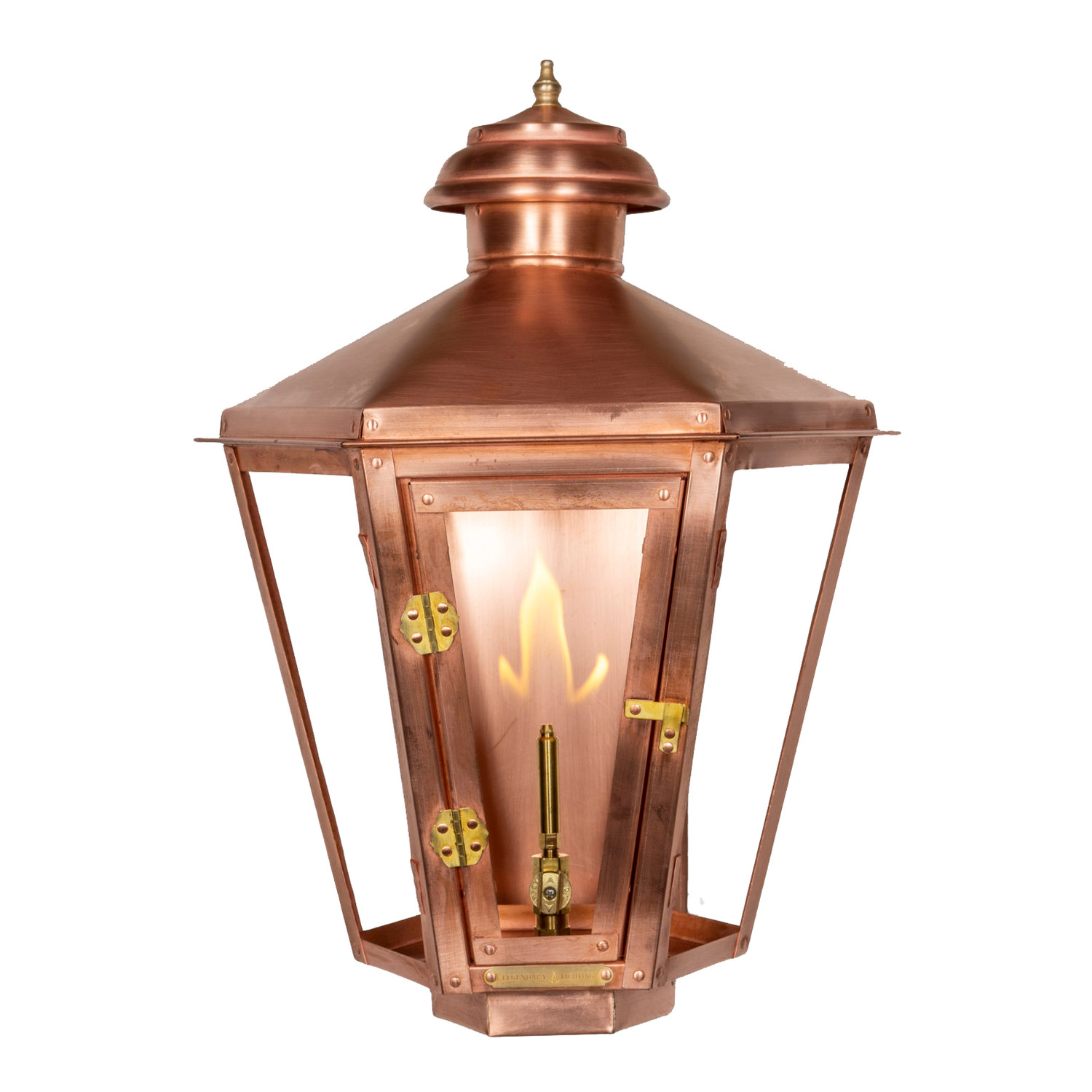 The Athena Copper Lantern - Residential Size | American Gas Lamp Works