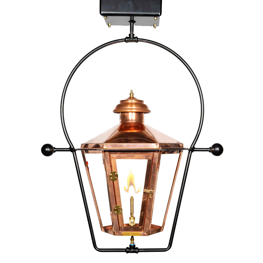 The Athena Copper Lantern - Estate Size | American Gas Lamp Works