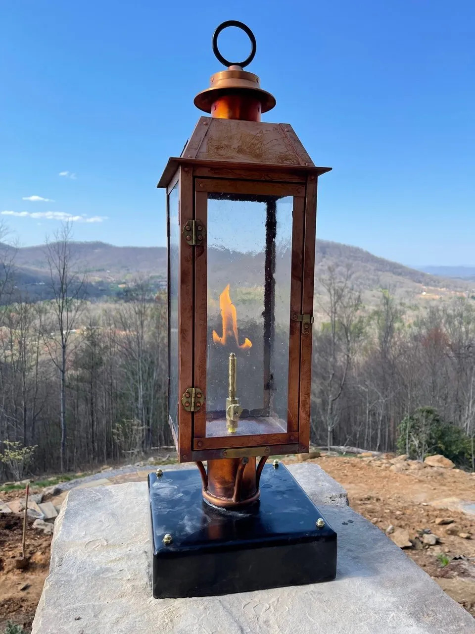 The Vulcan Copper Lantern - Residential Size | American Gas Lamp Works