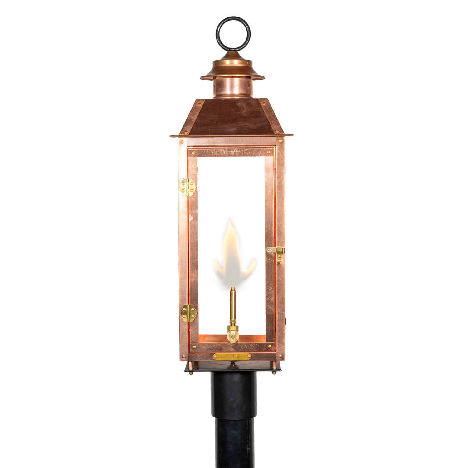 The Vulcan Copper Gas Lantern - Midsize | American Gas Lamp