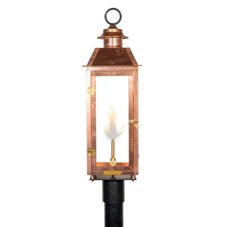 The Vulcan Copper Gas Lantern - Midsize | American Gas Lamp