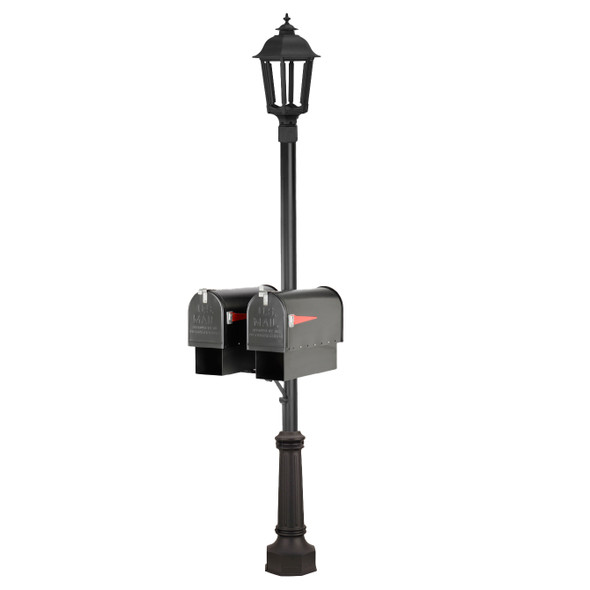 Dual Box, Fluted Post | American Gas Lamp Works