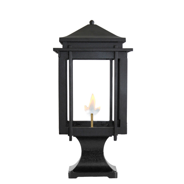 The Craftsman - Ready to Ship Natural Gas Pier Mounted Lamp The Craftsman - Ready to Ship Natural Gas Pier Mounted Lamp