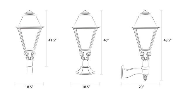 The Coachman European Style Outdoor Gas Lantern