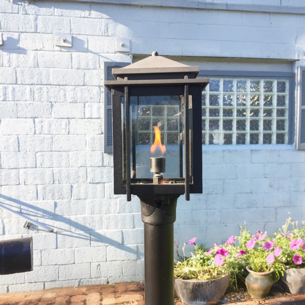 The Craftsman - Ready to Ship Natural Gas Post Mounted Lamp