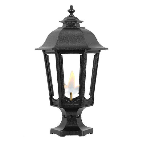 The Bavarian - Ready to Ship Natural Gas Pier Mounted Lamp