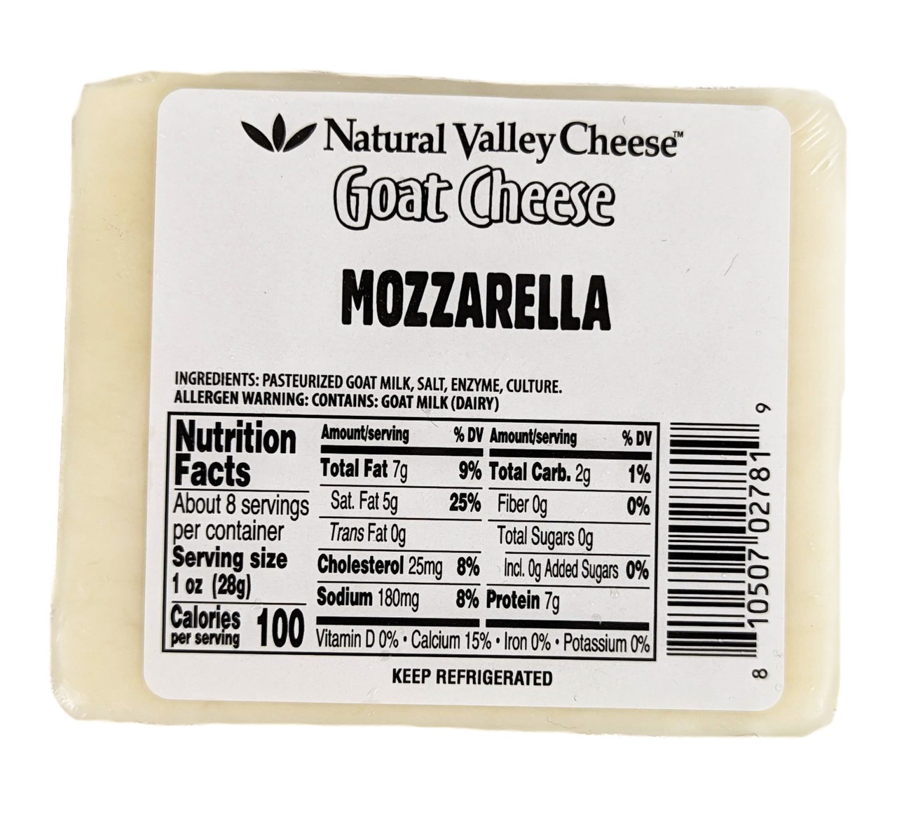 Natural Valley Mozzarella Goat Cheese 8 oz