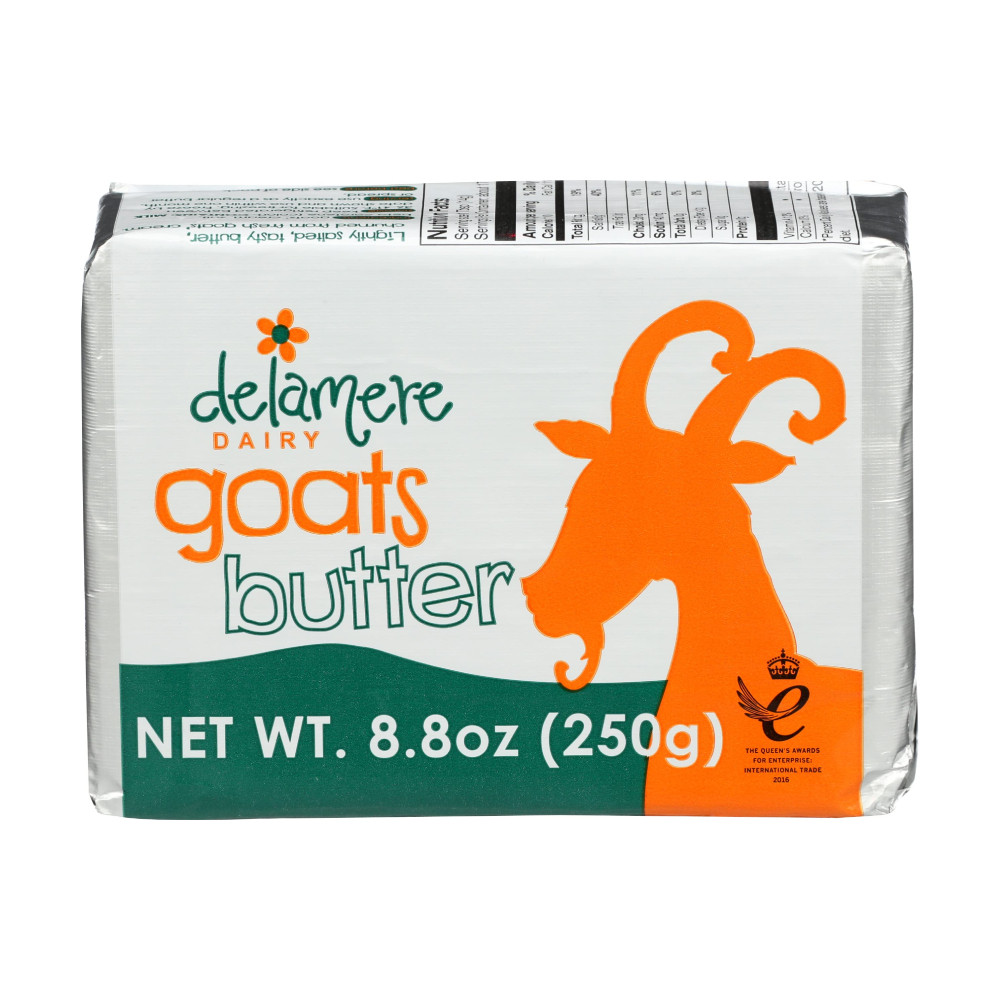 DELAMERE GOAT'S MILK BUTTER. 8.8 OZ
