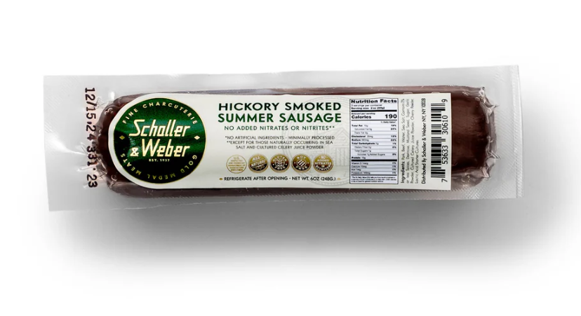 Schaller and Weber Hickory Smoked Summer Sausage oz