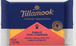 Tillamook Garlic Chili Cheddar 7 oz - Front View