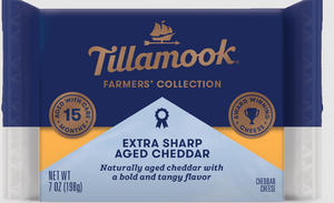 Tillamook Extra Sharp Aged Cheddar 7 oz - Front View