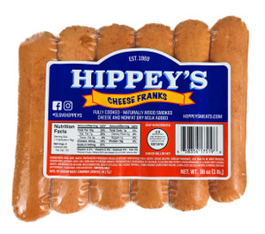 Hippey's Cheese Franks 16 oz - Front View