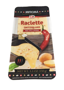 Mifroma Raclette Slices Red Chili Pepper 5.3 oz - Front View Mifroma Raclette Slices Red Chili Pepper 5.3 oz - Front View