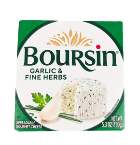 Boursin - Garlic and Fine Herbs 5.3oz - Front View Boursin - Garlic and Fine Herbs 5.3oz - Front View