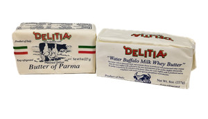 Delitia - Water Buffalo Milk Whey Butter and Butter of Parma 8 oz - Front View