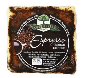 Green Tree - Espresso Cheddar Cheese 7.5 oz - Front View