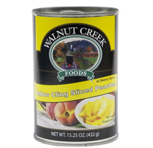 Walnut Creek Yellow Cling Sliced Peaches in Heavy Syrup – 15.25oz Can