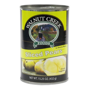 Walnut Creek Sliced Pears in Heavy Syrup – 15.25oz Can