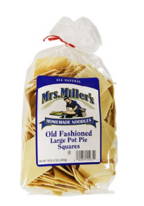 Mrs. Miller's Old-Fashioned Large Pot Pie Square Noodles – 2" – 16 oz